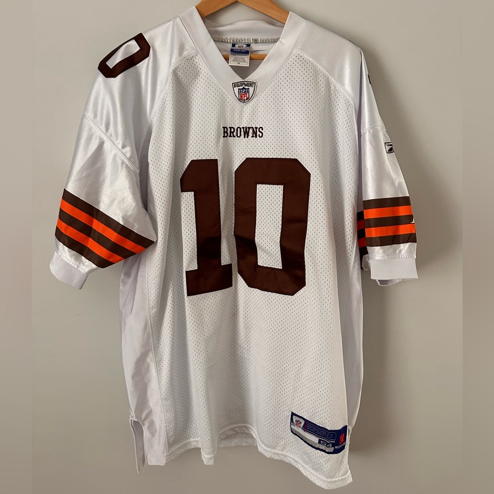 Reebok Men’s Cleveland Browns white Brady Quinn size 54 jersey